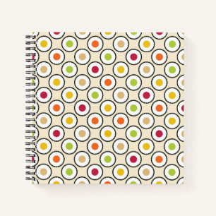 Sushi Maki Polka Dots Notizblock
