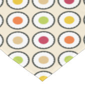 Sushi Maki Polka Dots Tischdecke (Schrägansicht)