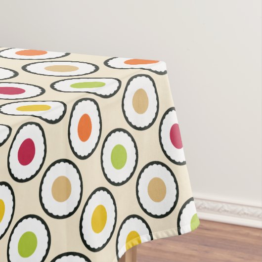 Sushi Maki Polka Dots Tischdecke (Beispiel)