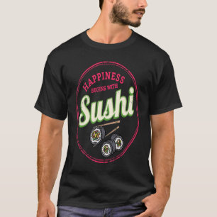 Sushi Maki Retro Hoso Maki Vintag Gourmet Japan S T-Shirt