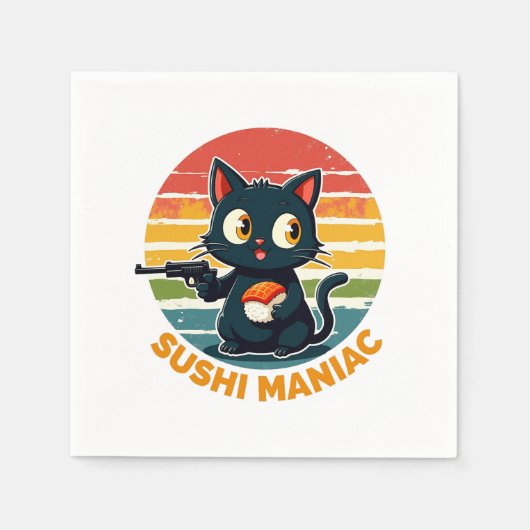 Sushi maniac serviette (Vorderseite)