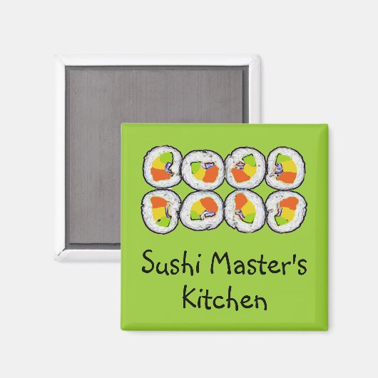 Sushi Master's Magnet (Vorderseite/Rückseite)