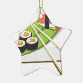 Sushi Meal Keramikornament (Links)