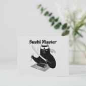 Sushi-Meister Postkarte (Stehend Vorderseite)