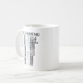 Sushi menu-Jpanese Kaffeetasse (Vorderseite Links)