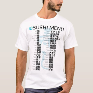 Sushi Menü-Jpanese T-Shirt