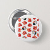 Sushi mit Lachs - Syake-maki Button (Vorne & Hinten)