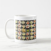 Sushi mit Wasabi und Ginger Kaffeetasse (Links)