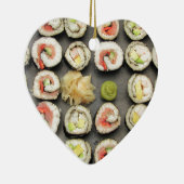Sushi mit Wasabi und Ginger Keramikornament (Rechts)