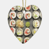 Sushi mit Wasabi und Ginger Keramikornament (Links)