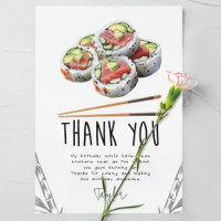 Sushi Modern Adult Birthday