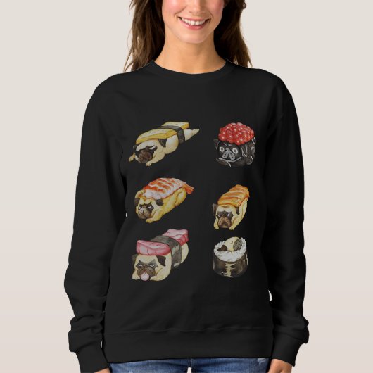 Sushi Mops Watercolor Classic T - Shirt 487 (Vorderseite)