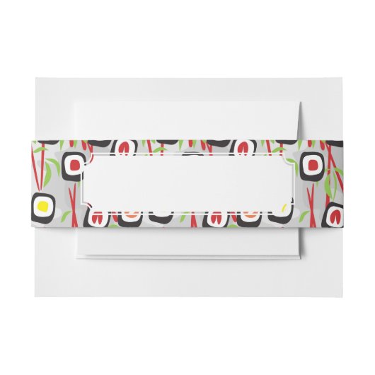 Sushi-Muster Einladungsbanderole (Vorderseite Beispiel)