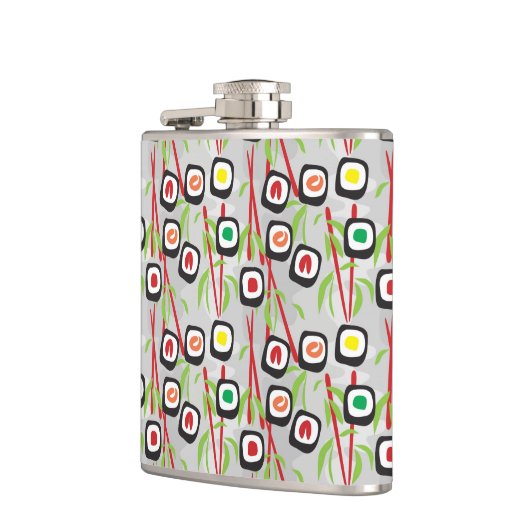 Sushi-Muster Flachmann (Links)