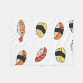 Sushi-Muster Fleecedecke (Vorderseite (Horizontal))