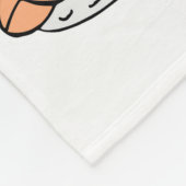 Sushi-Muster Fleecedecke (Ecke)