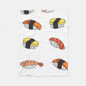 Sushi-Muster Fleecedecke (Vorderseite)