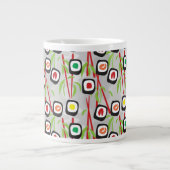 Sushi-Muster Jumbo-Tasse (Vorderseite)