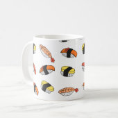 Sushi-Muster Kaffeetasse (Vorderseite Links)