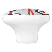 Sushi-Muster Keramikknauf (Seitenansicht)