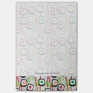 Sushi-Muster Post-it Klebezettel