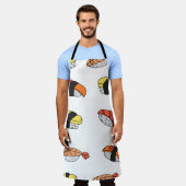 Sushi-Muster Schürze (Getragen)