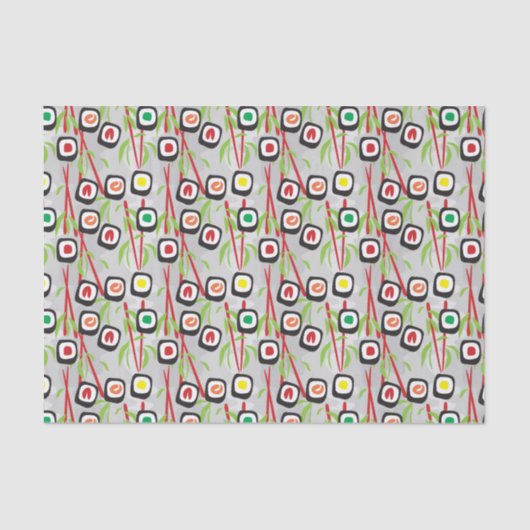 Sushi-Muster Seidenpapier (Vorderseite)