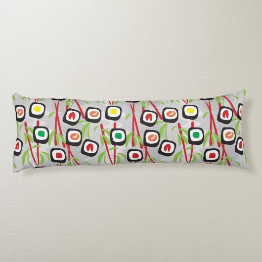 Sushi-Muster Seitenschläferkissen (Rückseite)