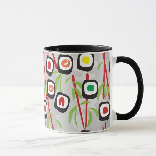 Sushi-Muster Tasse (Rechts)