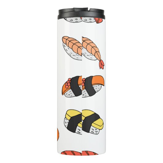 Sushi-Muster Thermosbecher (Rückseite)