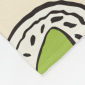 Sushi-nahtloses Muster Fleecedecke (Ecke)