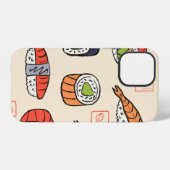 Sushi-nahtloses Muster iPhone Hülle (Rückseite (Horizontal))