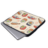 Sushi-nahtloses Muster Laptopschutzhülle (Vorne Knopf)