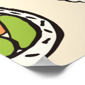 Sushi-nahtloses Muster Poster (Ecke)