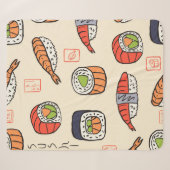 Sushi-nahtloses Muster Sherpadecke (Vorderseite (Horizontal))