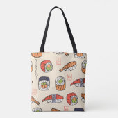 Sushi-nahtloses Muster Tasche (Rückseite)