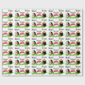 Sushi-Namen Geschenkpapier (Flach)