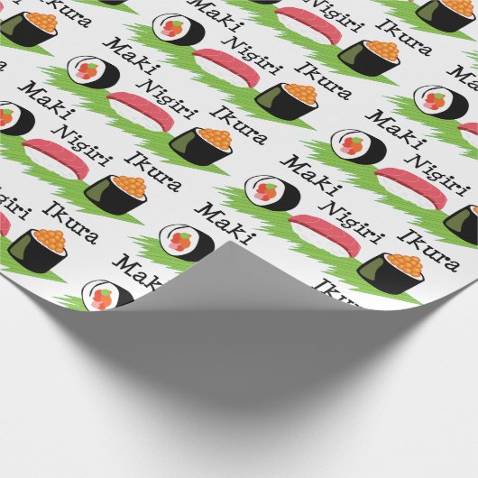 Sushi-Namen Geschenkpapier (Ecke)