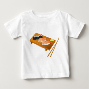 Sushi niedlich japanisches Essen Baby T-shirt