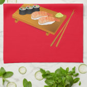 Sushi niedlich japanisches Essen Geschirrtuch (Gefaltet)