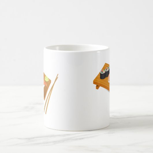 Sushi niedlich japanisches Essen Kaffeetasse (Mittel)
