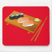 Sushi niedlich japanisches Essen Mousepad (Vorne)