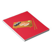 Sushi niedlich japanisches Essen Notizblock (angewinkelt)