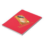 Sushi niedlich japanisches Essen Notizblock (Rotiert)