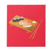 Sushi niedlich japanisches Essen Notizblock (Vorderseite)
