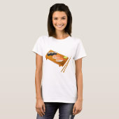 Sushi niedlich japanisches Essen T-Shirt (Vorne ganz)