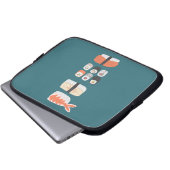 Sushi Nigeria Maki Roll Laptopschutzhülle (Vorne Knopf)