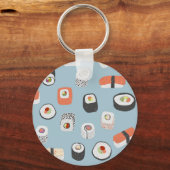 Sushi Nigeria Maki Roll Schlüsselanhänger (Vorderseite)