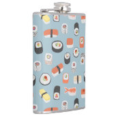 Sushi Nigiri Maki Roll Gemustert Flachmann (Rechts)