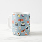 Sushi Nigiri Maki Roll Gemustert Kaffeetasse (Vorderseite Links)
